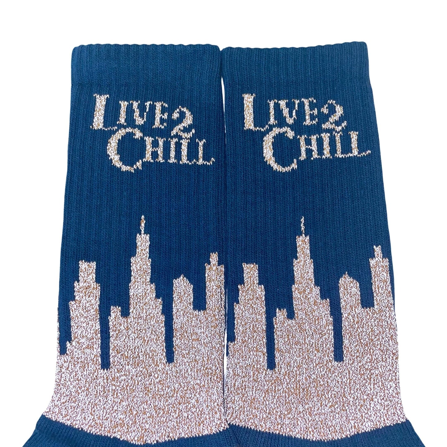 CITY NY REFLECTOR SOCKS - D.GREEN