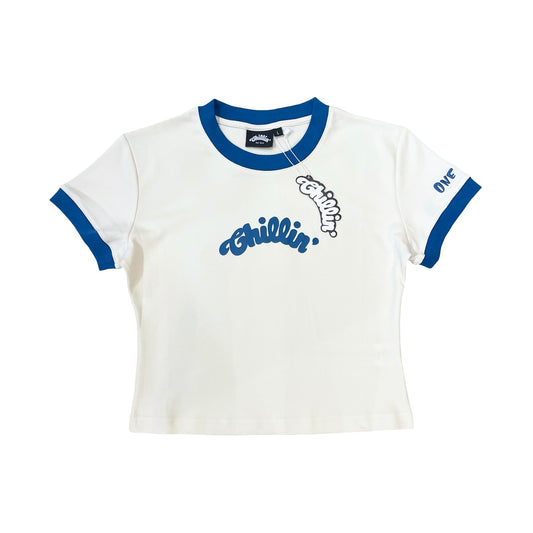 Women's RINGER S/S TEE - BLUE