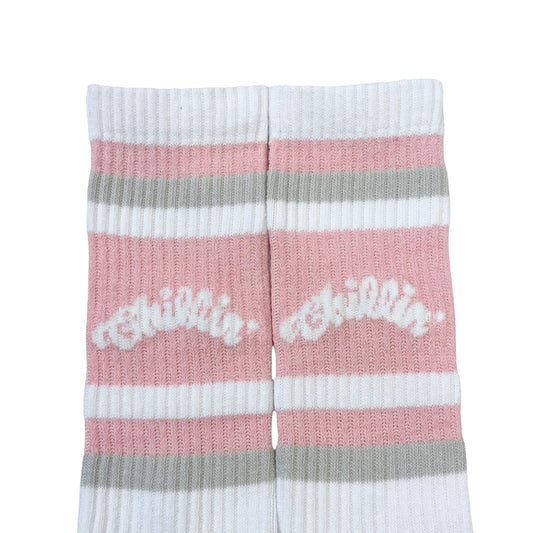 LUMINOUS LOGO SOCKS - PINK
