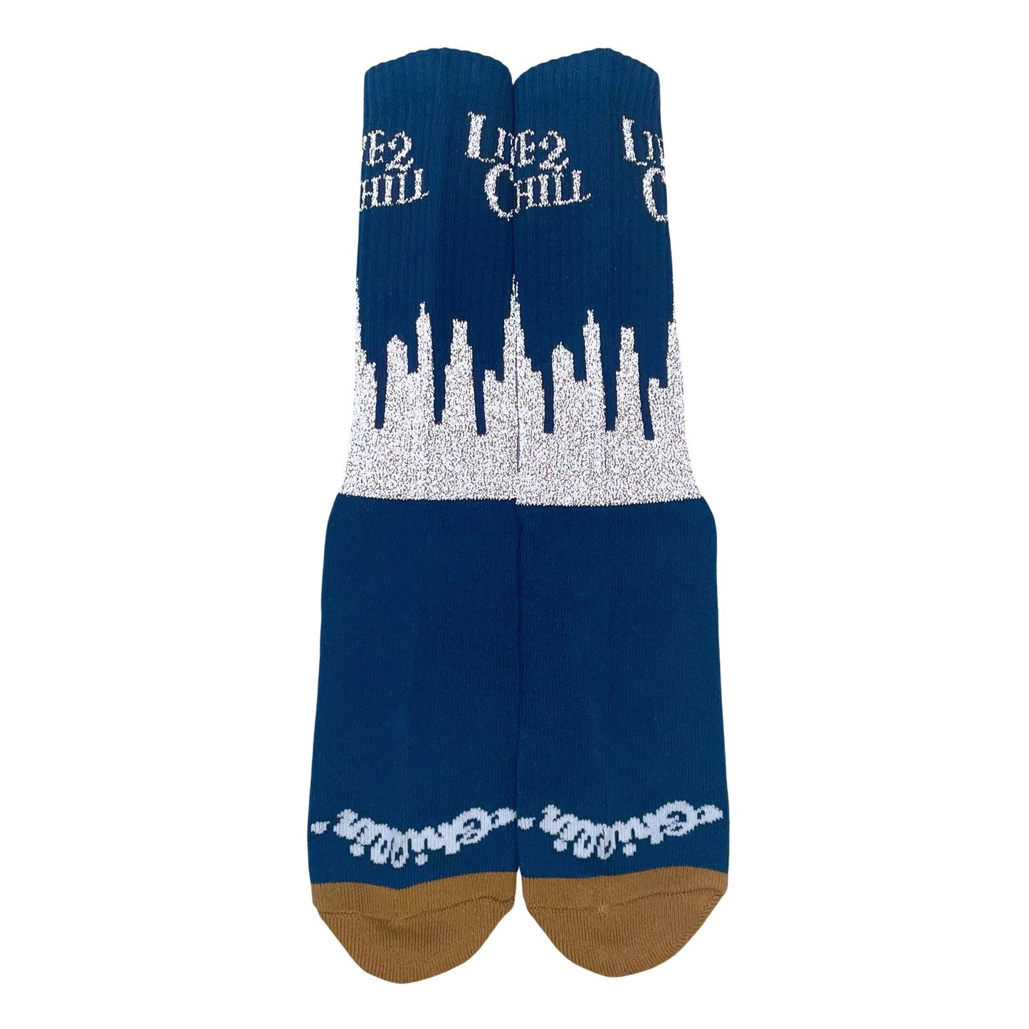 CITY NY REFLECTOR SOCKS - D.GREEN
