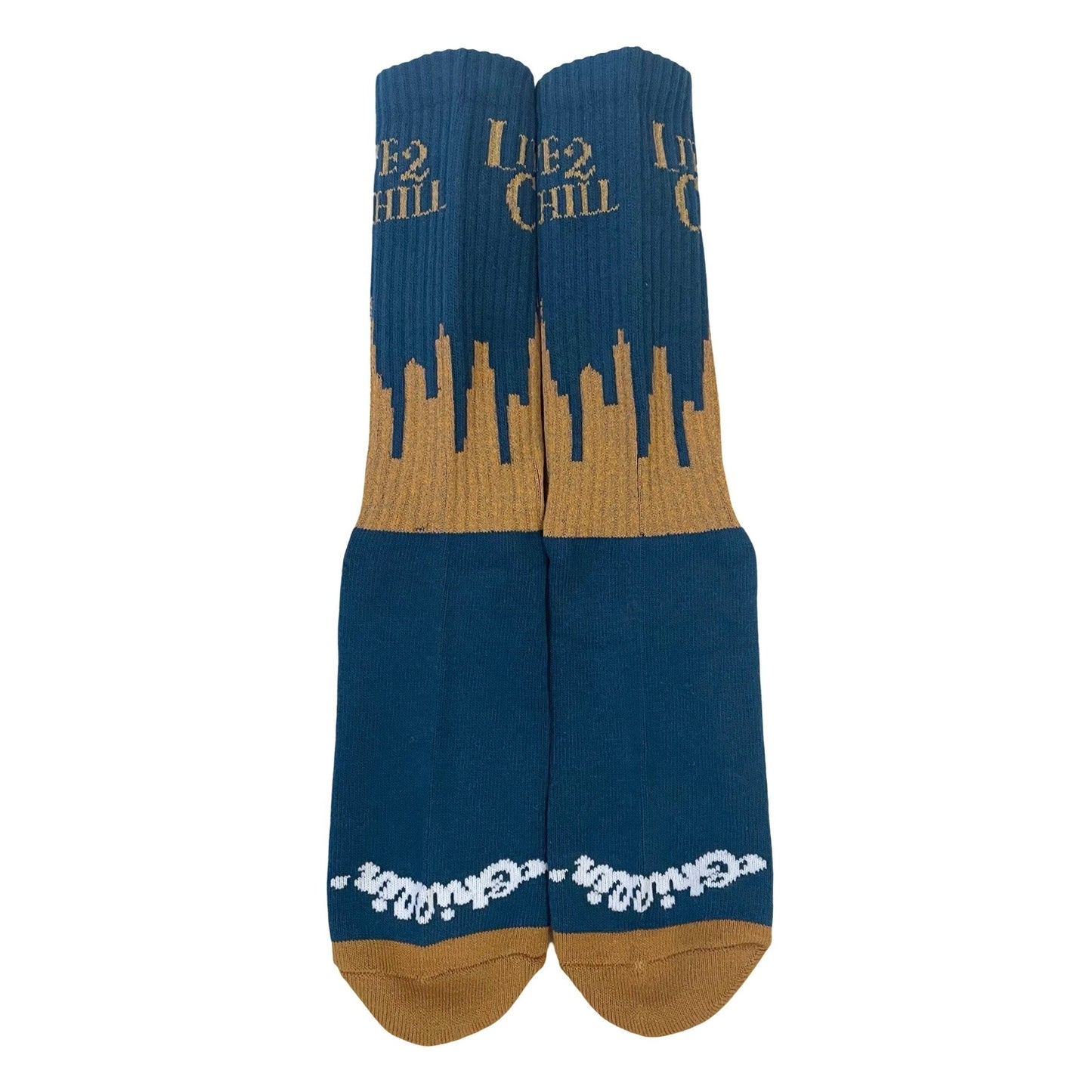 CITY NY REFLECTOR SOCKS - D.GREEN