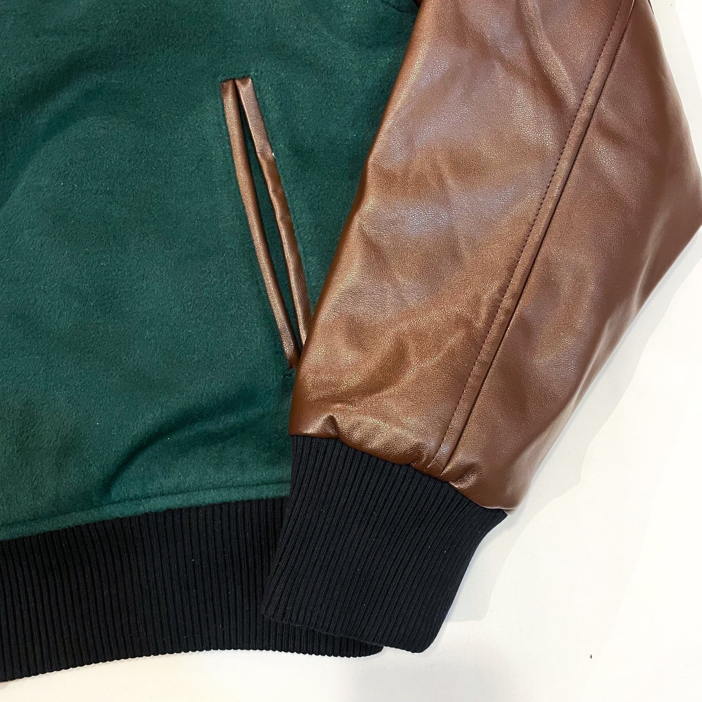 LIVE 2 CHILL CHILL 2 LIVE STADIUM JACKET - GREEN / BROWN