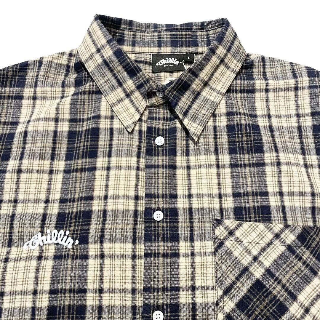 CHECKERED SHIRT - NAVY