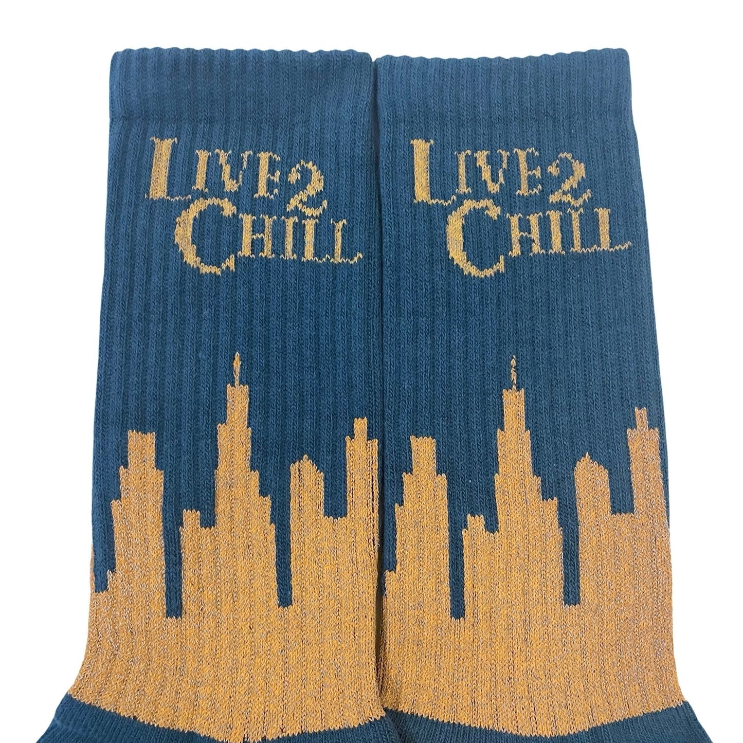 CITY NY REFLECTOR SOCKS - D.GREEN
