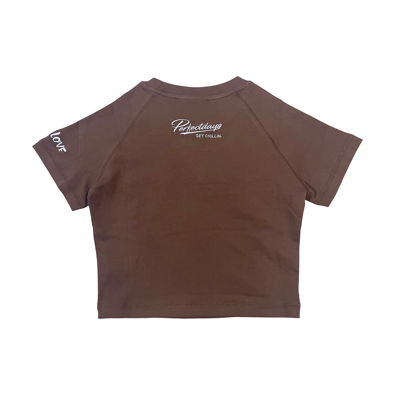 Women's CROPPED S/S TEE - BROWN