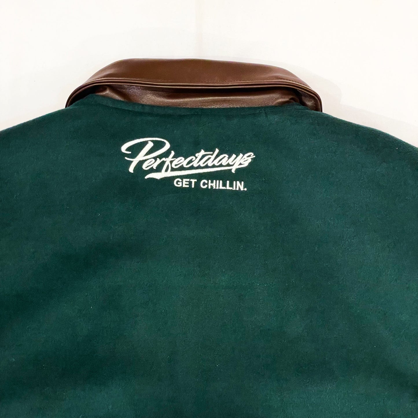 LIVE 2 CHILL CHILL 2 LIVE STADIUM JACKET - GREEN / BROWN