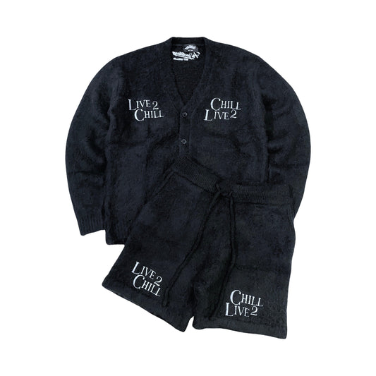 MOHAIR SUIT SET - BLACK