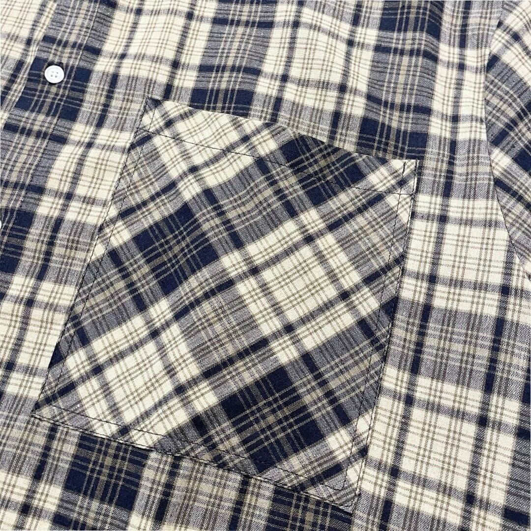 CHECKERED SHIRT - NAVY