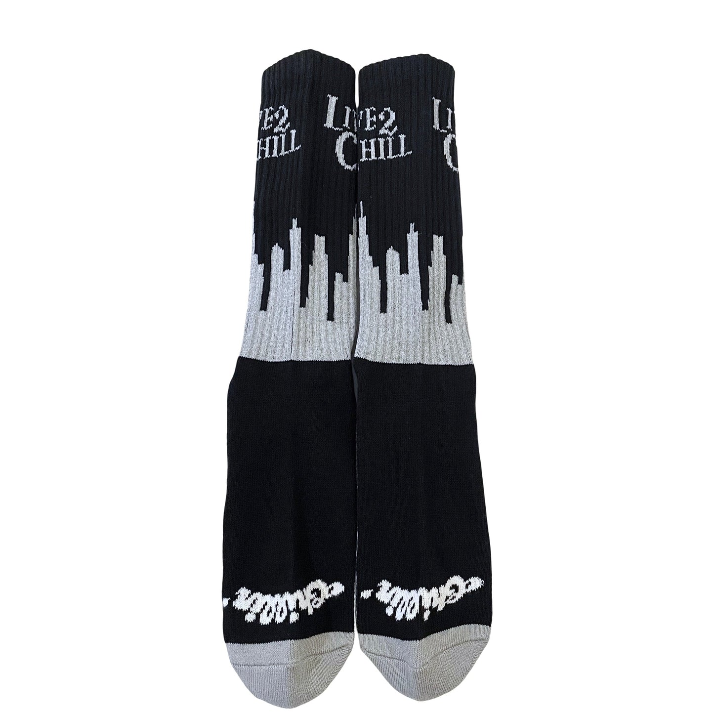 CITY NY REFLECTOR SOCKS - BLACK