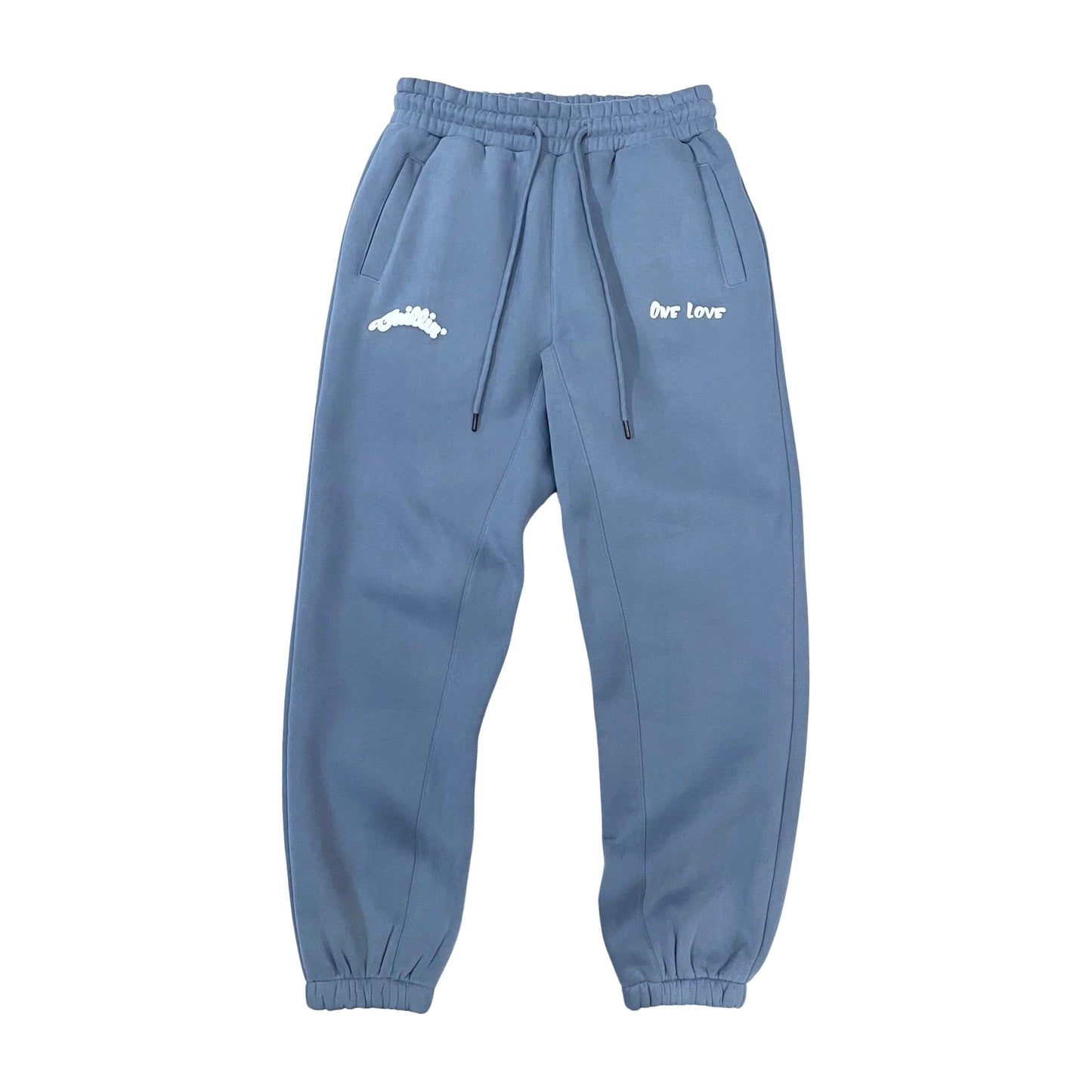 BIG LOGO SWEATSUIT SET - ASH BLUE