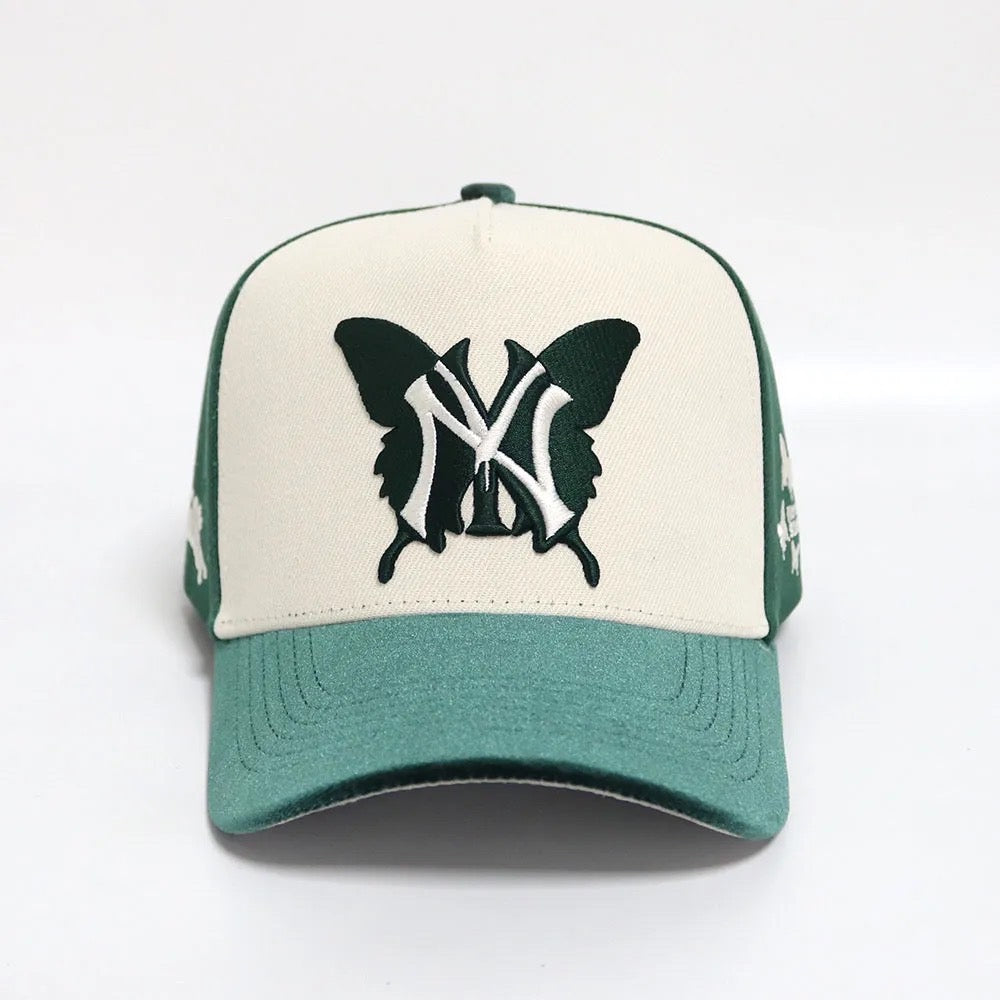 NY BUTTERFLY 5PANEL CAP - GREEN