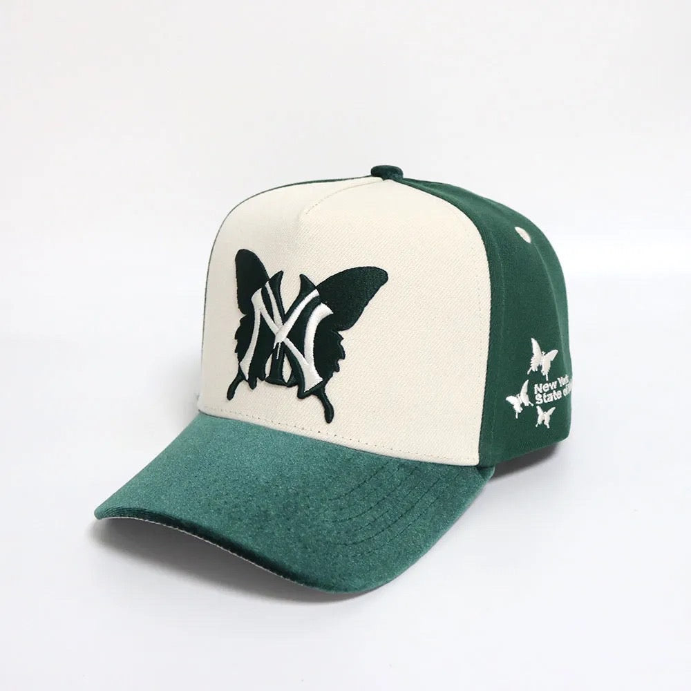 NY BUTTERFLY 5PANEL CAP - GREEN