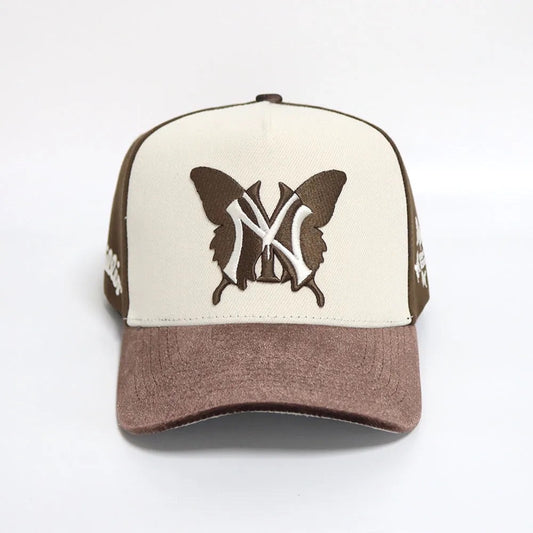 NY BUTTERFLY 5PANEL CAP - BROWN