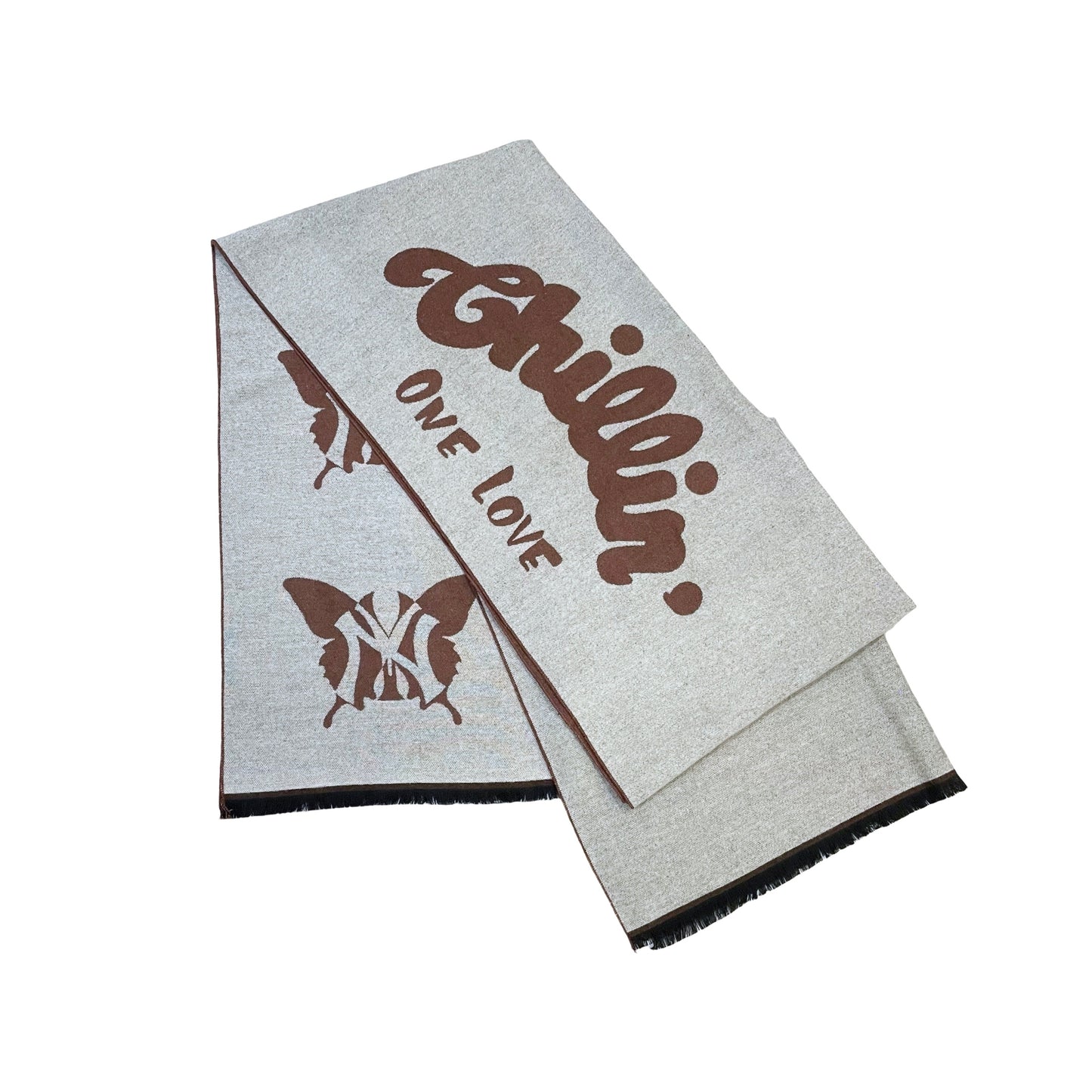 NY BUTTERFLY STOLE - BROWN