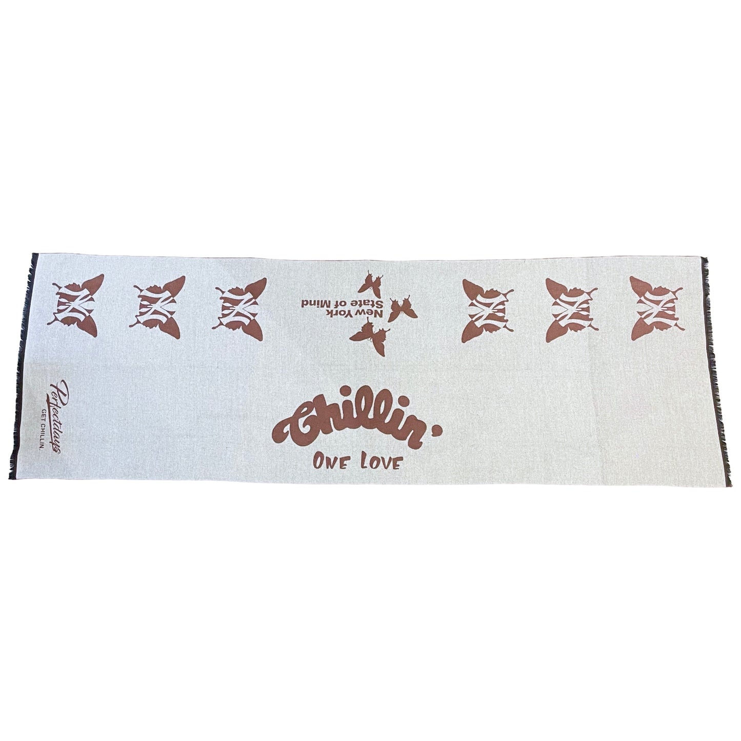 NY BUTTERFLY STOLE - BROWN