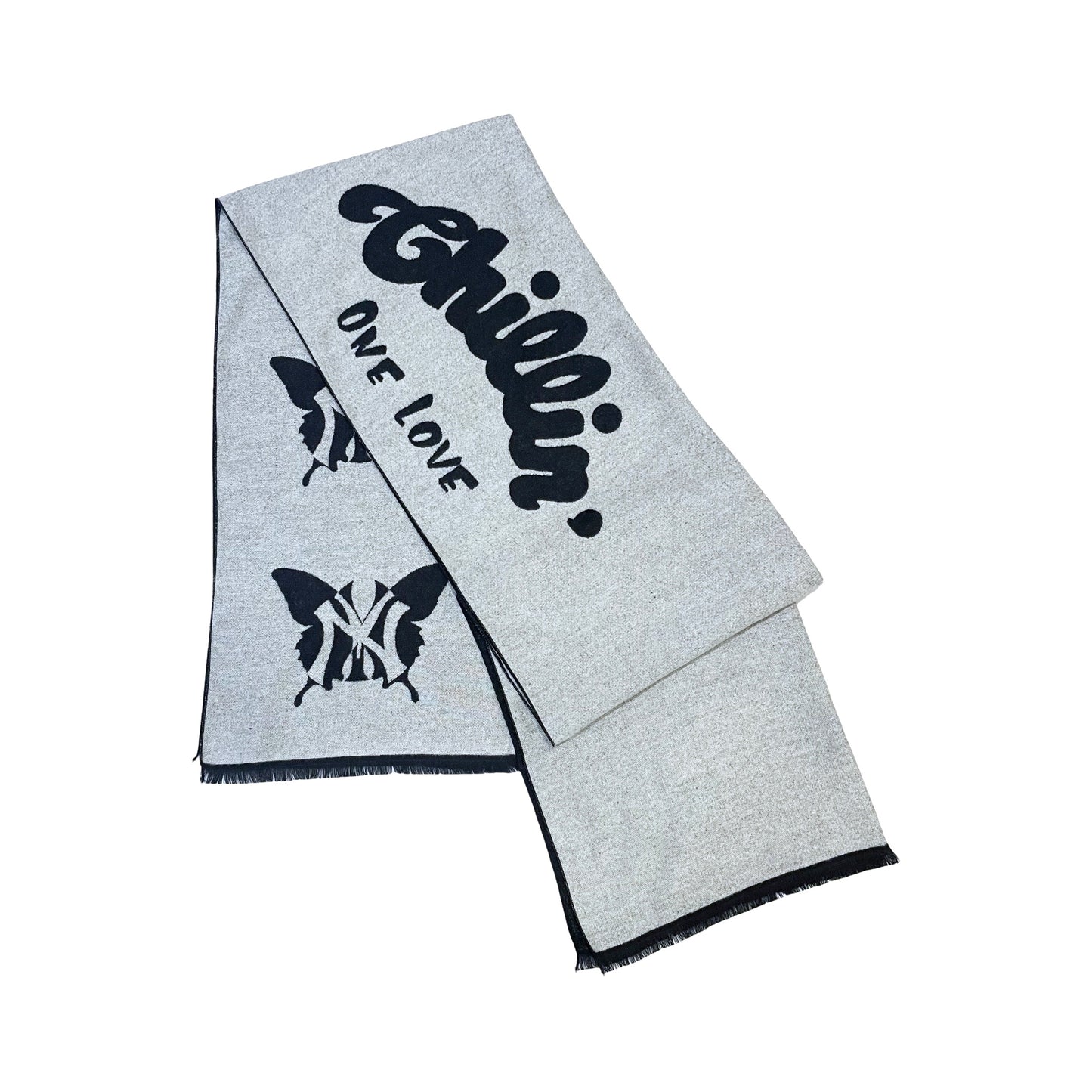 NY BUTTERFLY STOLE - BLACK