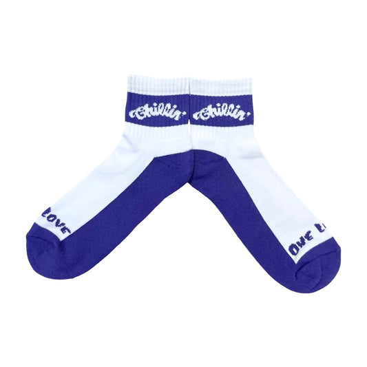 LOGO SOCKS (LOW)- PURPLE