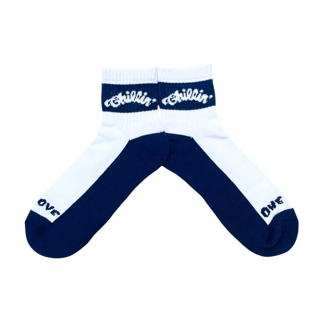 LOGO SOCKS (LOW)- NAVY