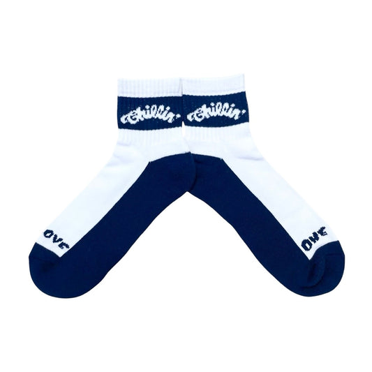 LOGO SOCKS (LOW)- NAVY