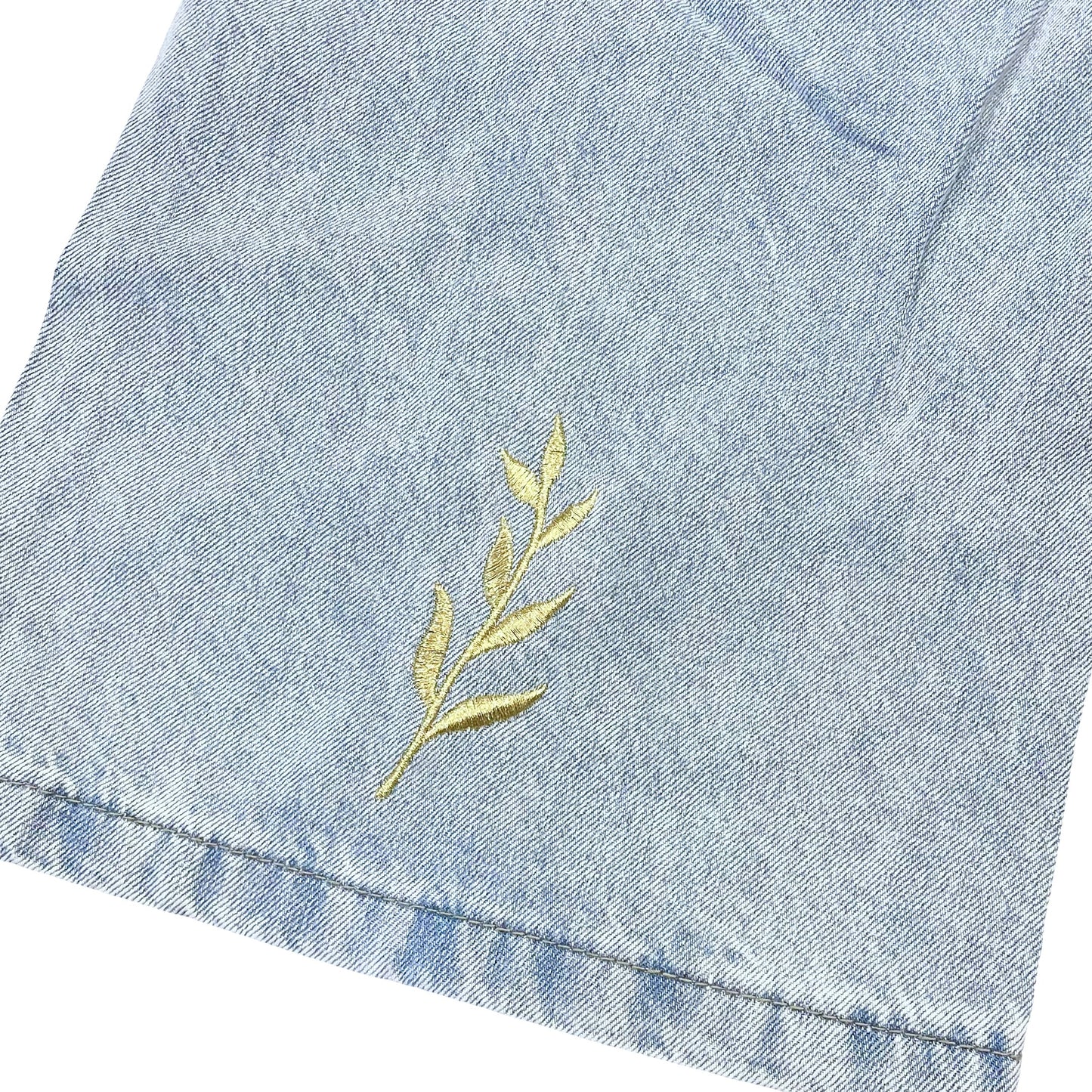 BLUE CARGO DENIM PANTS