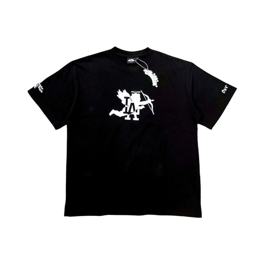 LA ANGEL S/S TEE - BLACK / WHITE