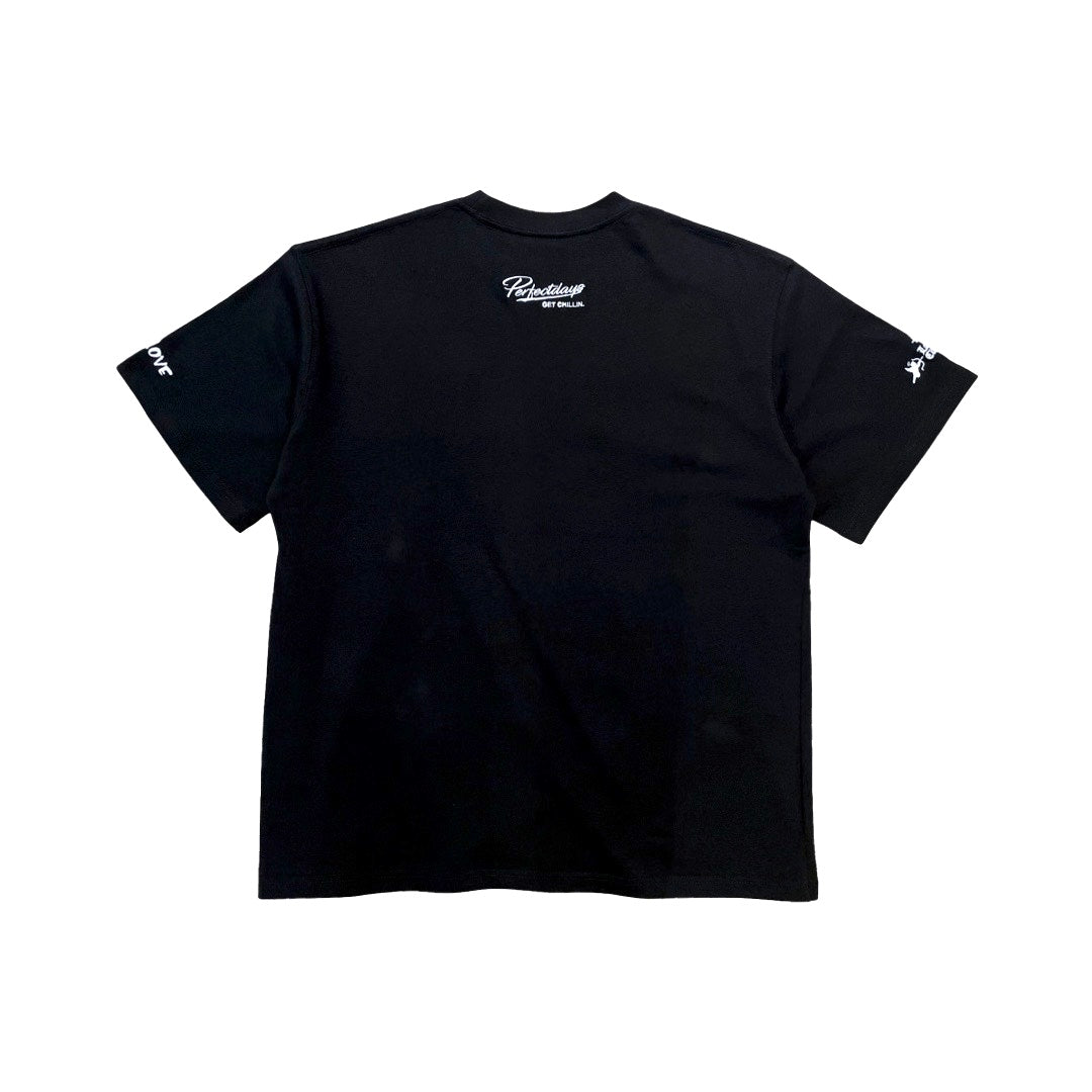 LA ANGEL S/S TEE - BLACK / WHITE