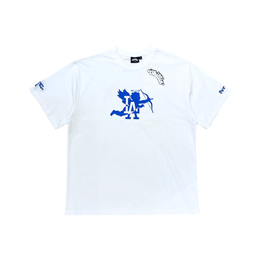LA ANGEL S/S TEE - WHITE / BLUE
