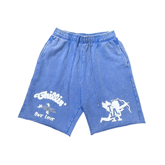 LA ANGEL PIGMENT SHORTS - SKY BLUE