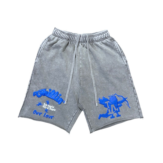LA ANGEL PIGMENT SHORTS - GREY