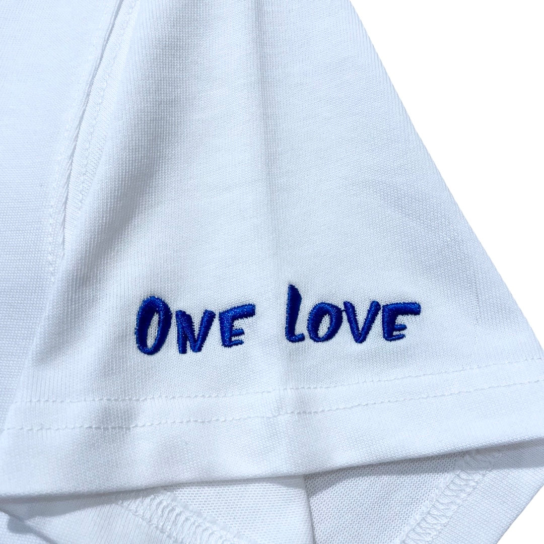 LA ANGEL S/S TEE - WHITE / BLUE