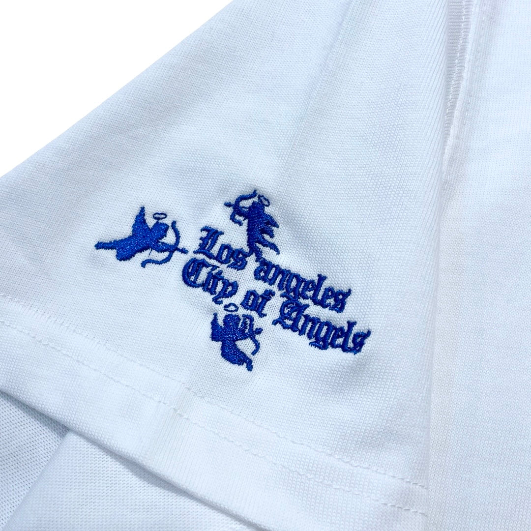 LA ANGEL S/S TEE - WHITE / BLUE