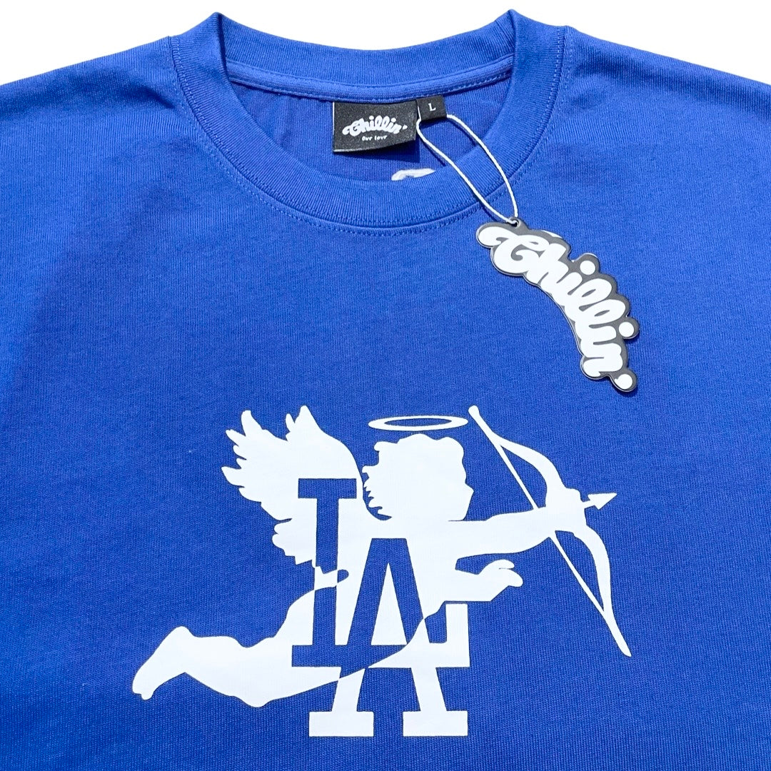 LA ANGEL S/S TEE - BLUE / WHITE