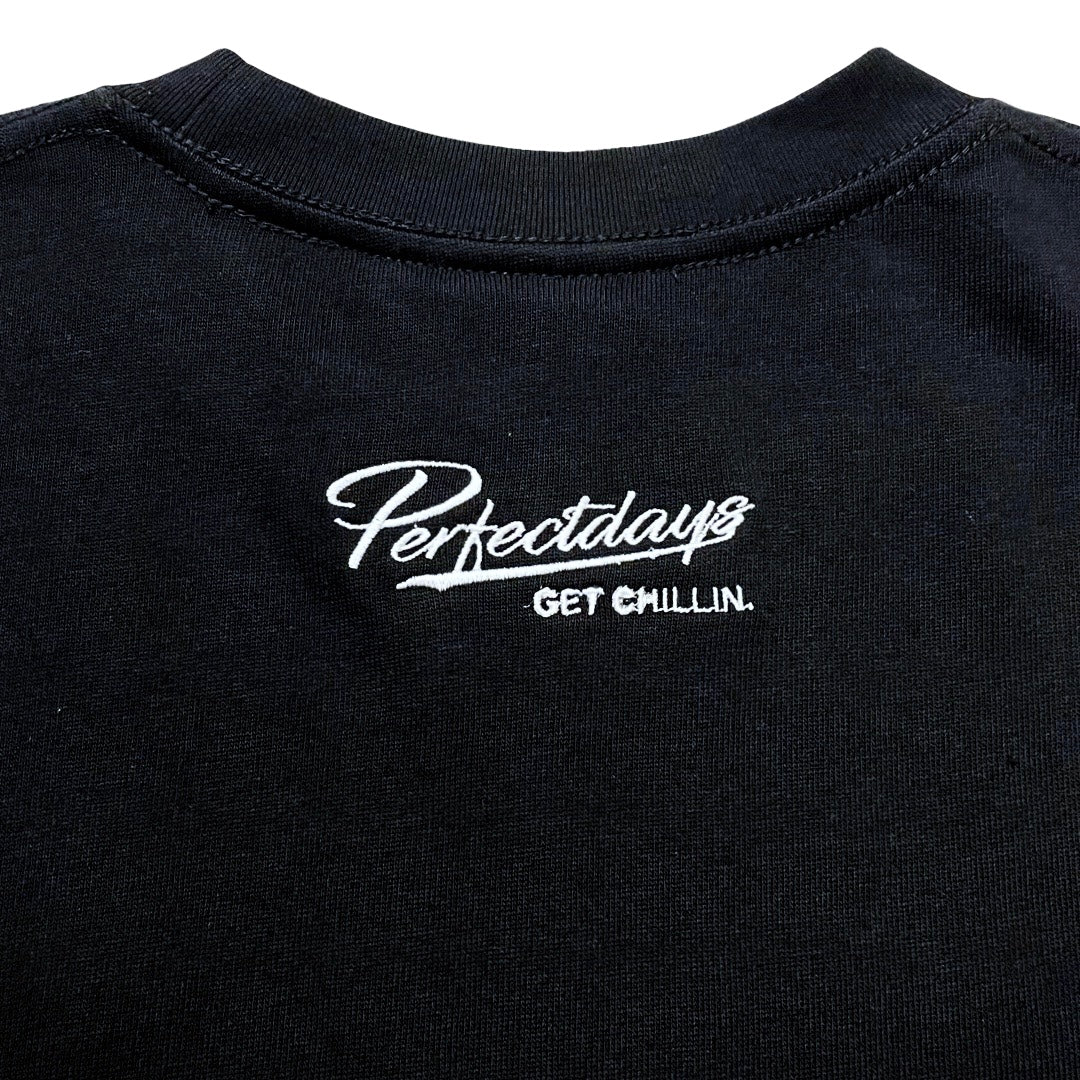 LA ANGEL S/S TEE - BLACK / WHITE