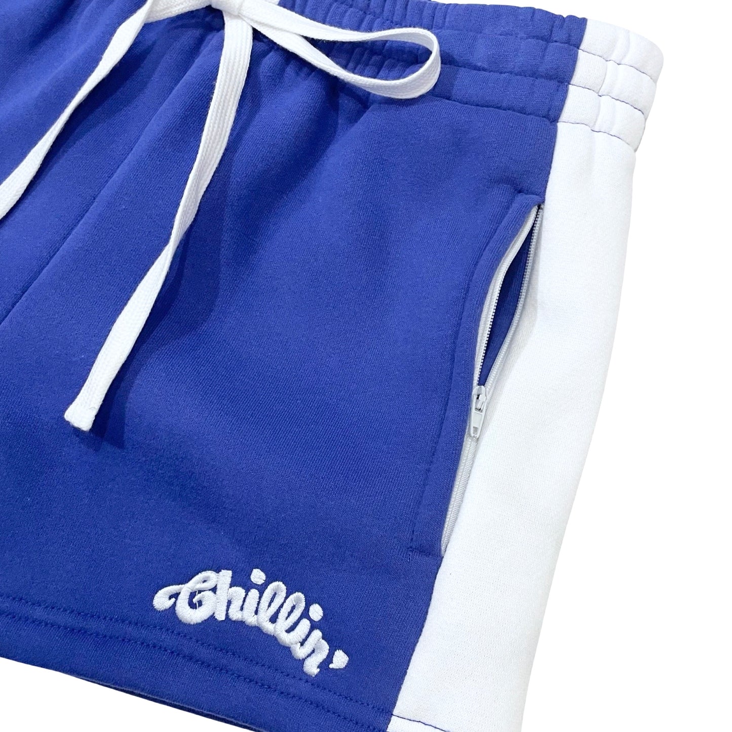 Women's LINE ZIP-UP SWEATSUIT SET - BLUE