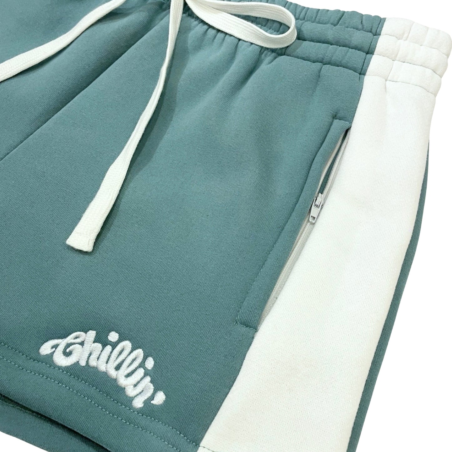 LINE ZIP-UP SWEATSUIT SET - MINT