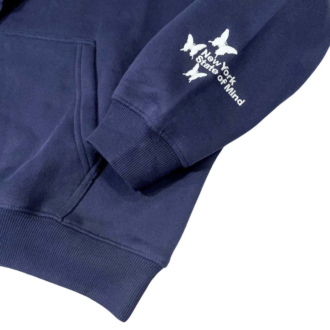 NY BUTTERFLY HOODIE - NAVY