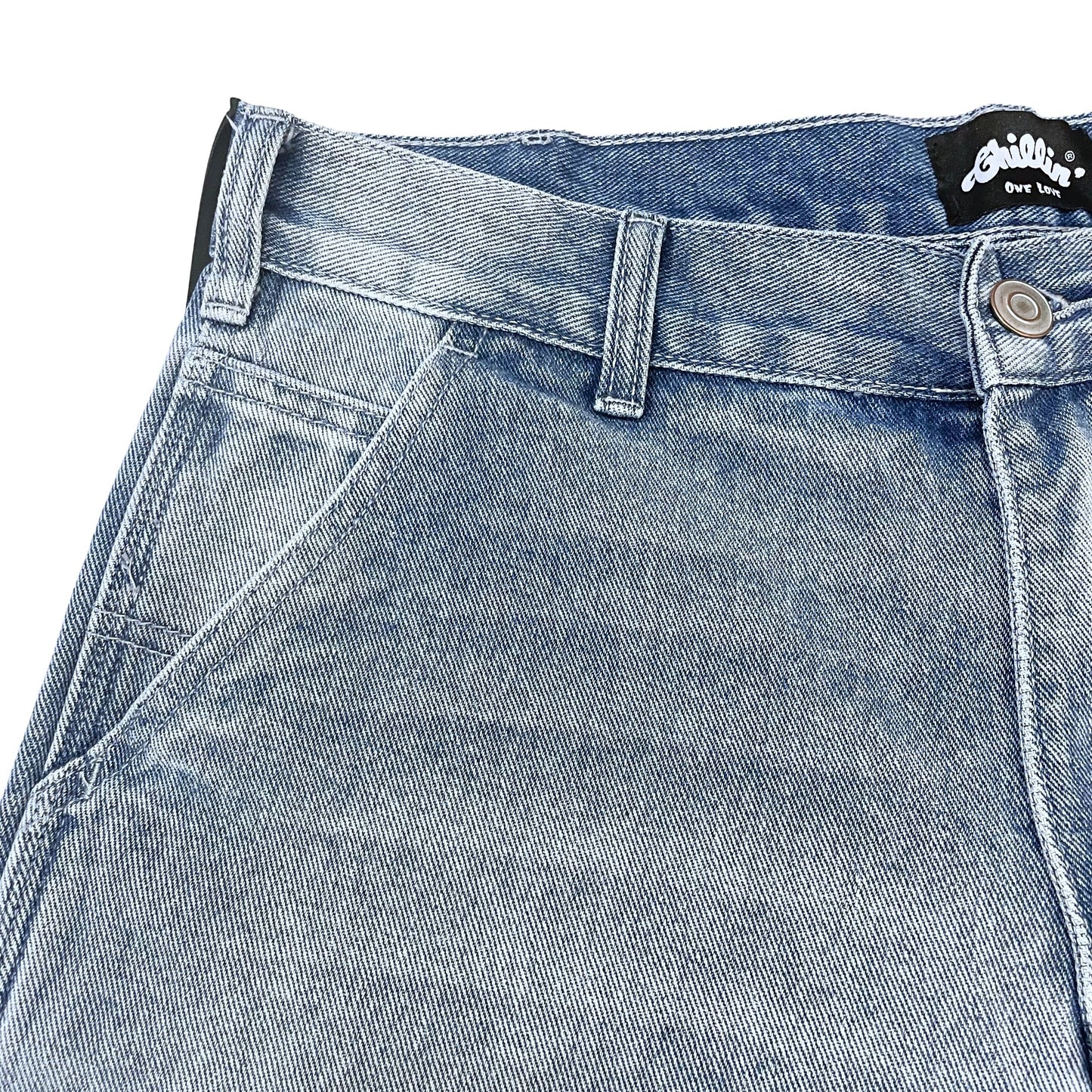 PAINTER DENIM SHORTS - L.BLUE