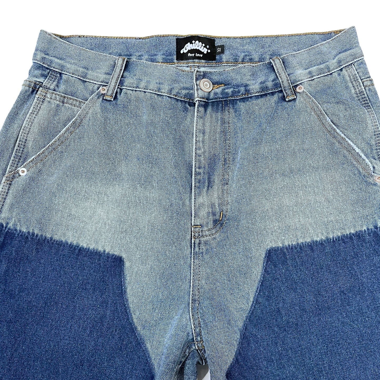 PAINTER DENIM SHORTS - BLUE