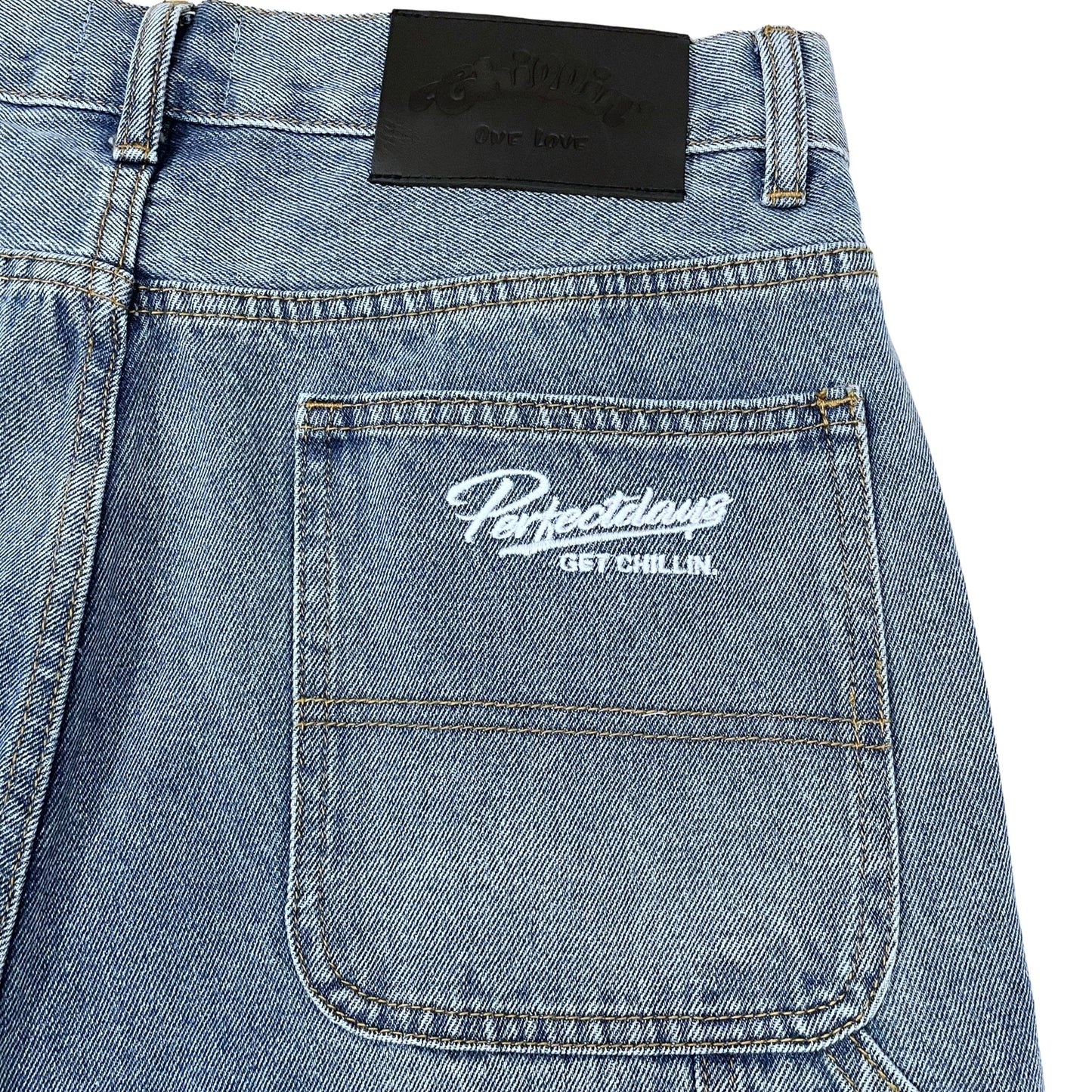 PAINTER DENIM SHORTS - BLUE