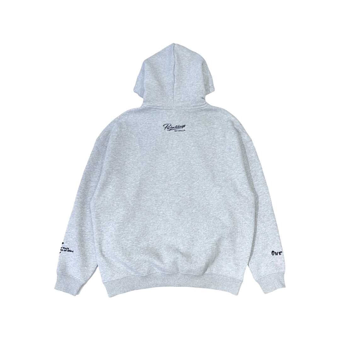 NY BUTTERFLY HOODIE - GREY