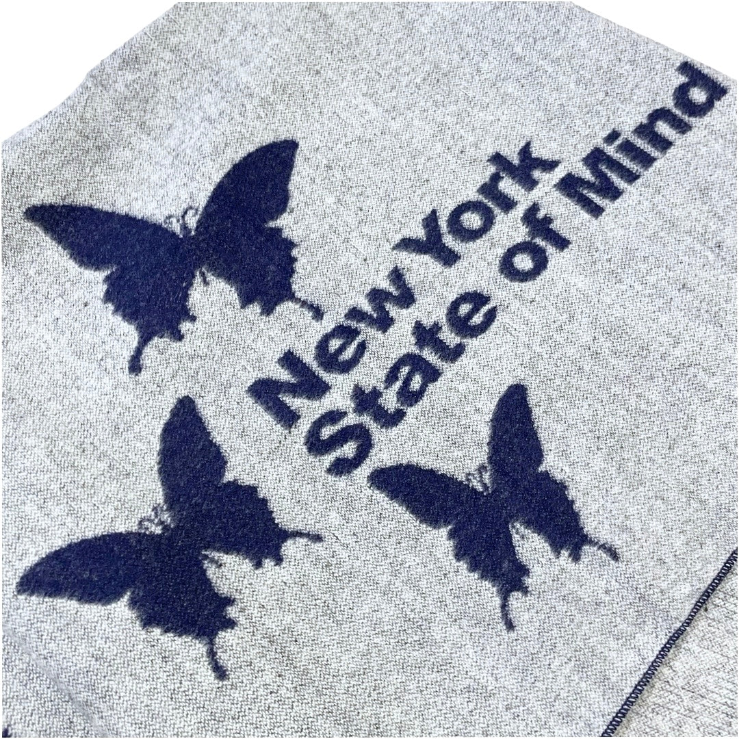 NY BUTTERFLY STOLE - NAVY