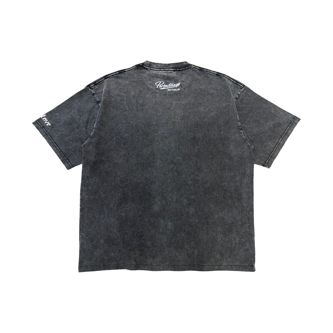"DOVE" PIGMENT S/S TEE - BLACK