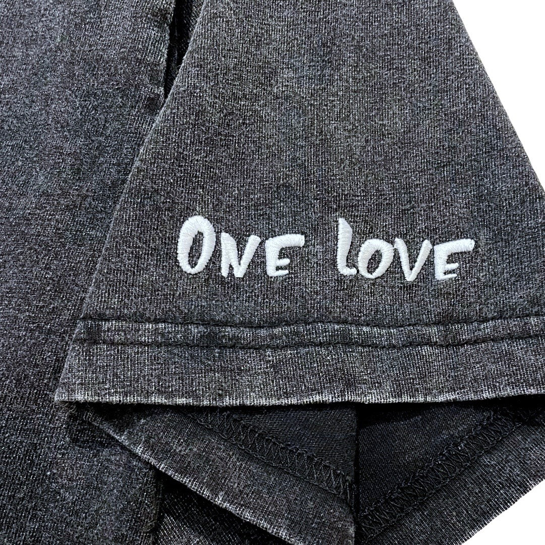 "DOVE" PIGMENT S/S TEE - BLACK