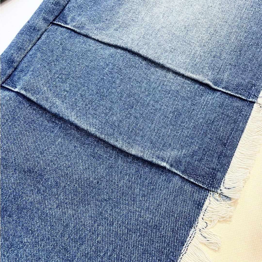 BREAK DENIM PANTS - BLUE