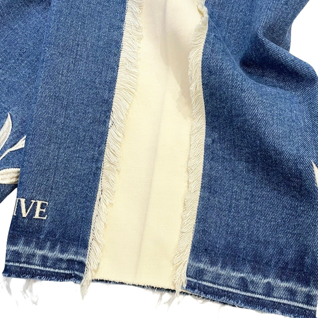 BREAK DENIM PANTS - BLUE