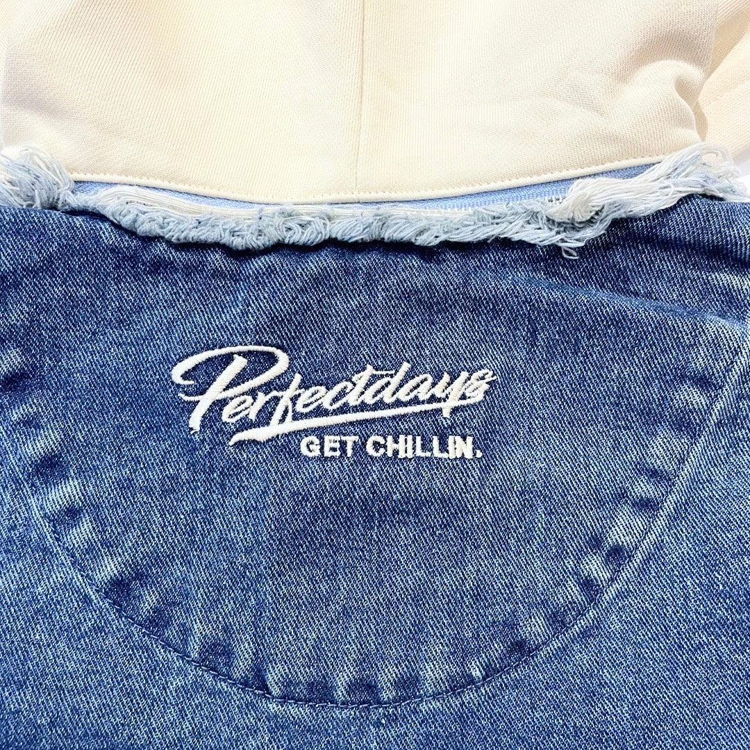 BREAK DENIM JACKET - BLUE