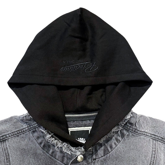 BREAK DENIM JACKET - BLACK