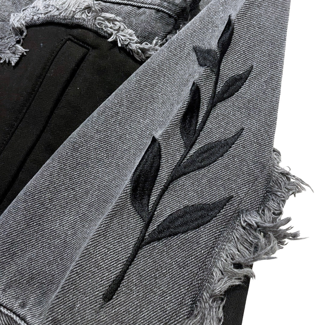 BREAK DENIM JACKET - BLACK