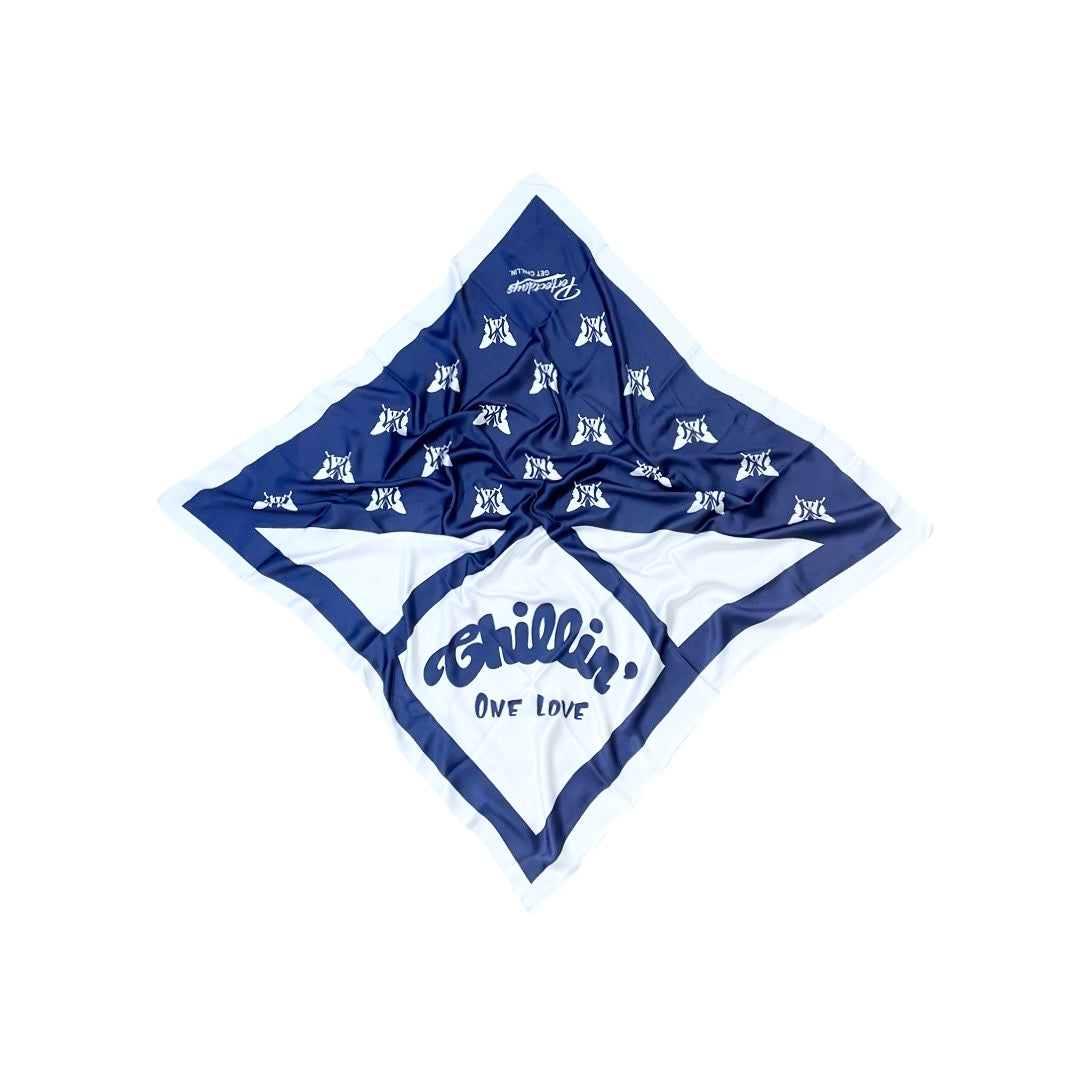 NY BUTTERFLY SCARF - NAVY