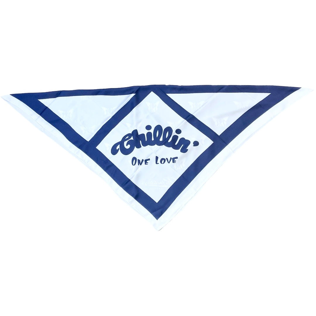 NY BUTTERFLY SCARF - NAVY